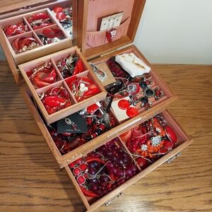 Red Custom Jewelry Lot